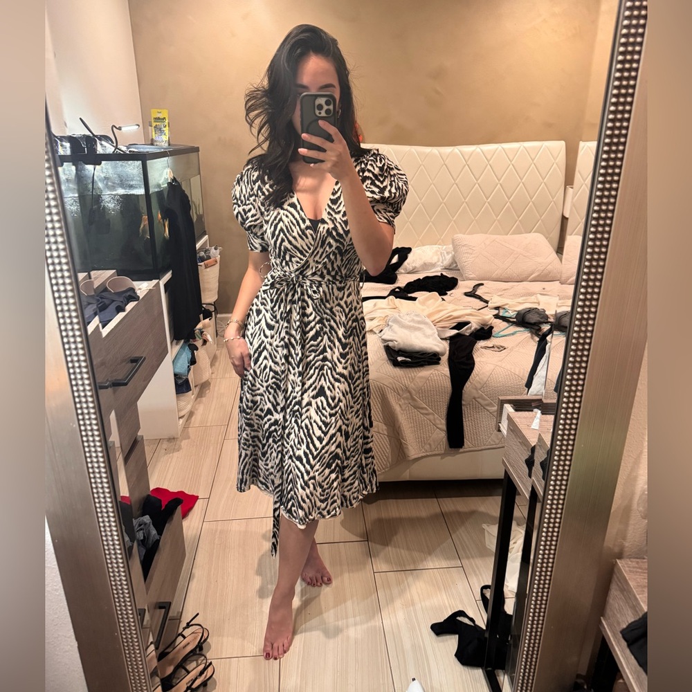 Antonio Melani Elegant Zebra Print Dress